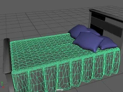 Beautiful Bed Free 3D model