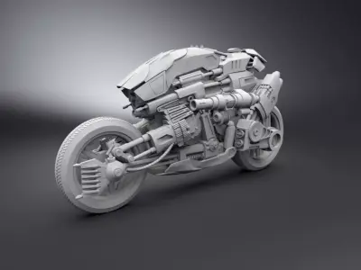 Moto Terminator Scale model 3D print model