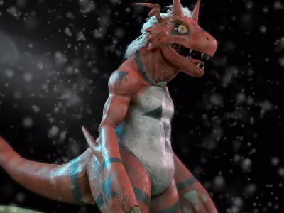 Guilmon-Game Ready Low-poly 3D model