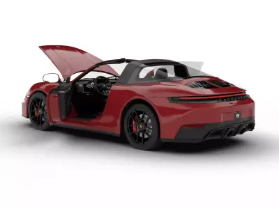 Porsche 911 Carrera Targa 4 GTS 2025 HQ 3d model 3D model