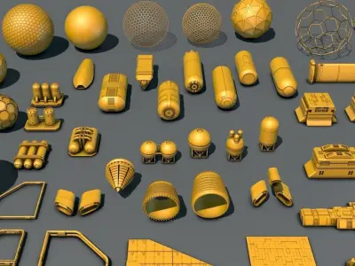 Kitbash Set 01 3D model