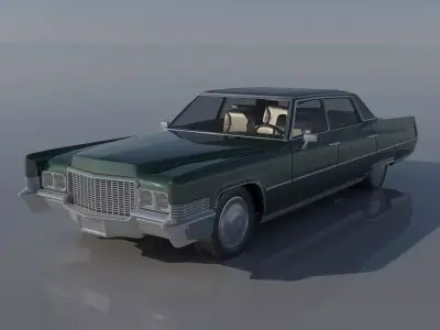 Cadillac FLeetwood Brougham 1970 3D print model