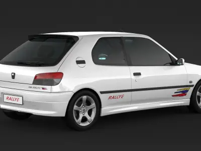 Peugeot 306 Rallye 3D model