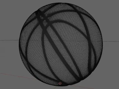 Basketball - low poly - game ready Low-poly 3D model