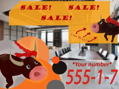 Cute bull-symbol of the coming year 3D model