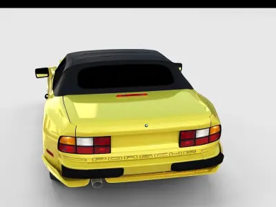 Porsche 944 Convertible rev 3D model