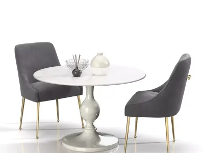 Dining Set 07 3D model