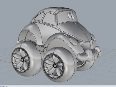 Buggy Toy Car 3D model