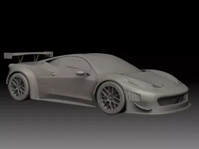 Ferrari 458 GT3 Complete Professional Model 3D print model