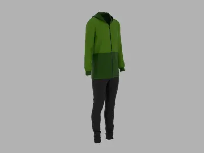 Sport Suit Low-poly 3D model 45