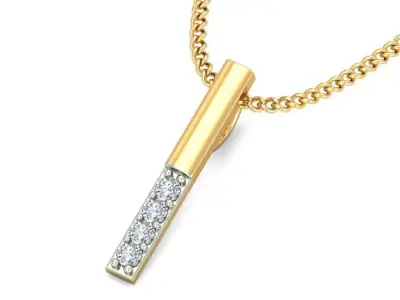 Solitaire Women Pendant 3dm STL OBJ FBX Renders Details 3D print model