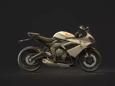 Base model  Triumph Daytona 660 2024 3D model