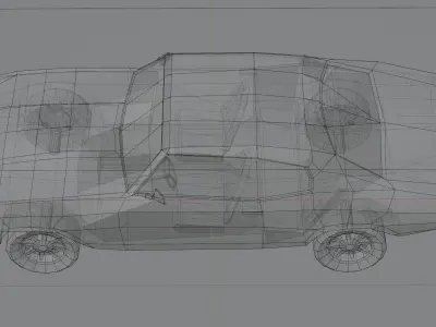 Chevrolet Chevelle 1970 Low-poly 3D model