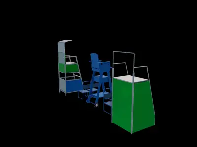 Referee Stand 3D model