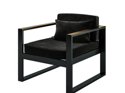 BlackBrass Chair by Pikartlights Free 3D model