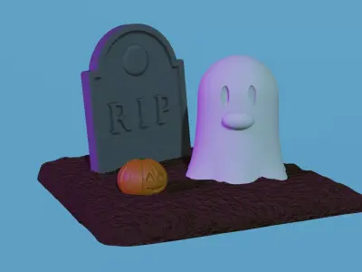 Pokemon Diglett Ghost Halloween Free 3D print model