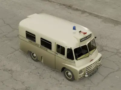 Austin LD Ambulance Low-poly 3D model