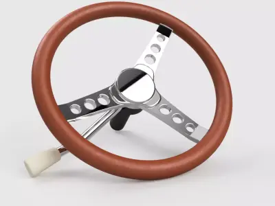3d printable set of 3 classic steering wheels 3D print model