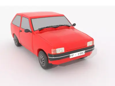 80s Hatchback 3D model