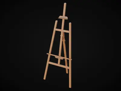 Easel Low-poly 3D model