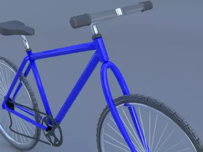 Speedy Blue Bike 3D model