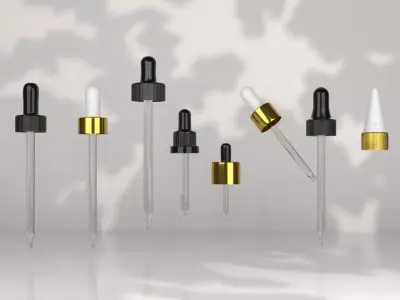 Dropper Bottle Mockup for Beauty and Skincare Products 3D model