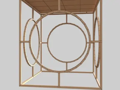 Glass Table 11 Low-poly 3D model