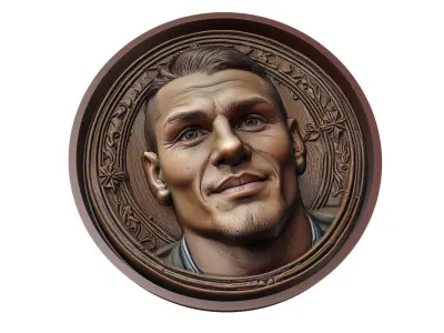Mauro Icardi Footballer Medallion 3D print model
