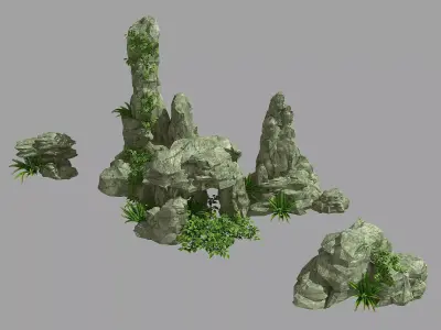 StoneGarden Decoration - Rockery 39 3D model