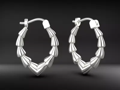 A100-133-earring 3D print model