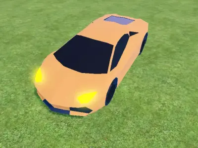 Low Poly Lamborghini Aventador Low-poly 3D model