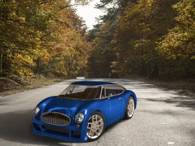 Austin 500 Hybrid AAA Low-poly 3D model