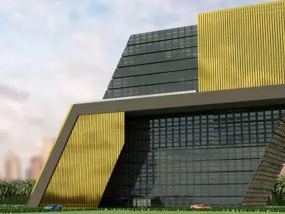 Building Architecture Exterior Low-poly 3D model