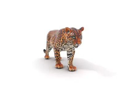 Majestic Leopard model pack Low-poly 3D model
