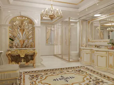 Luxury Suite Bathroom 3D model