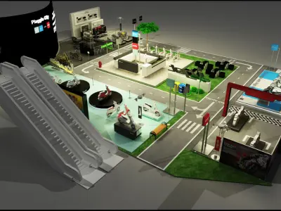 Vespa Exhibition 3D model