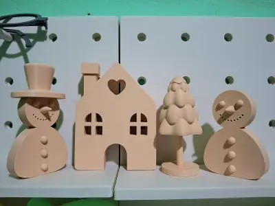 Christmas Decoration STL Set 3D print model