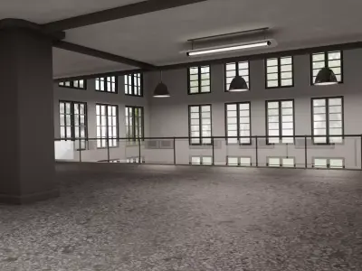  empty space Low-poly 3D model