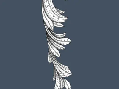 Decorative Scroll 3D model 4