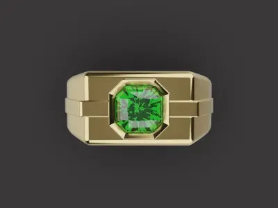 Men Rings 001 3D print model