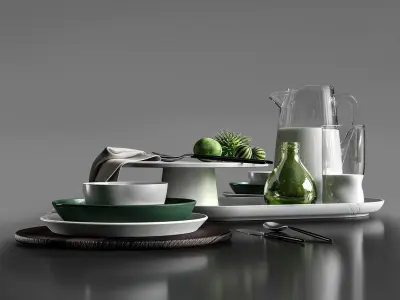 Table setting 3D model