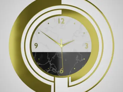 Modern Wall Clock 3D model