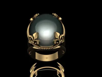 Women Ring 3D print model 38