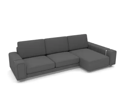 classic sofa Low-poly 3D model