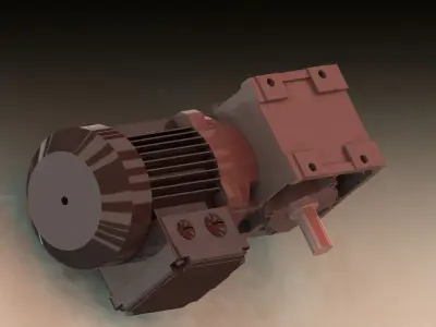 Asynchronous motor Free 3D model