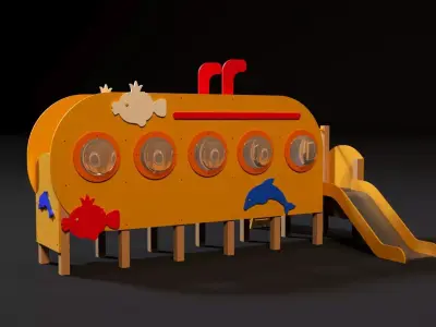 Playground Yellow Submarine 3D model