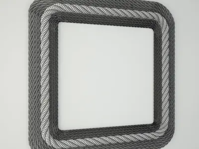 Crescent Key Mirror 3D model