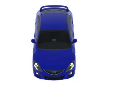 2007-2012 Mazda6 Atenza Low-poly 3D model