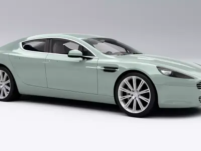 Aston Martin Rapide 2010 Low-poly 3D model