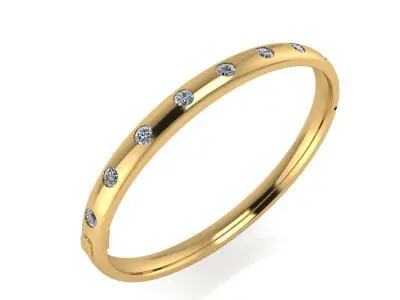 Bangle Diamond Bracelet 2210 3D print model
